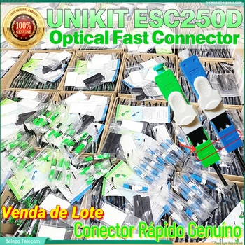 1000 / 2000pcs UNIKIT ESC250D PÇS/LOTE FTTH APC SC Single-Mode SC APC Fibra Óptica Rápida Conector סיב אופטי מצמד